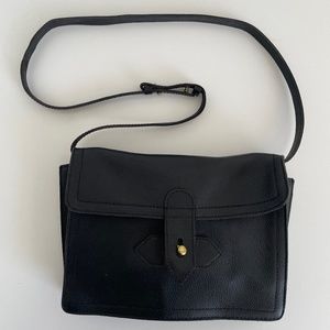Madewell Sketchbook Handbag Black Leather Purse